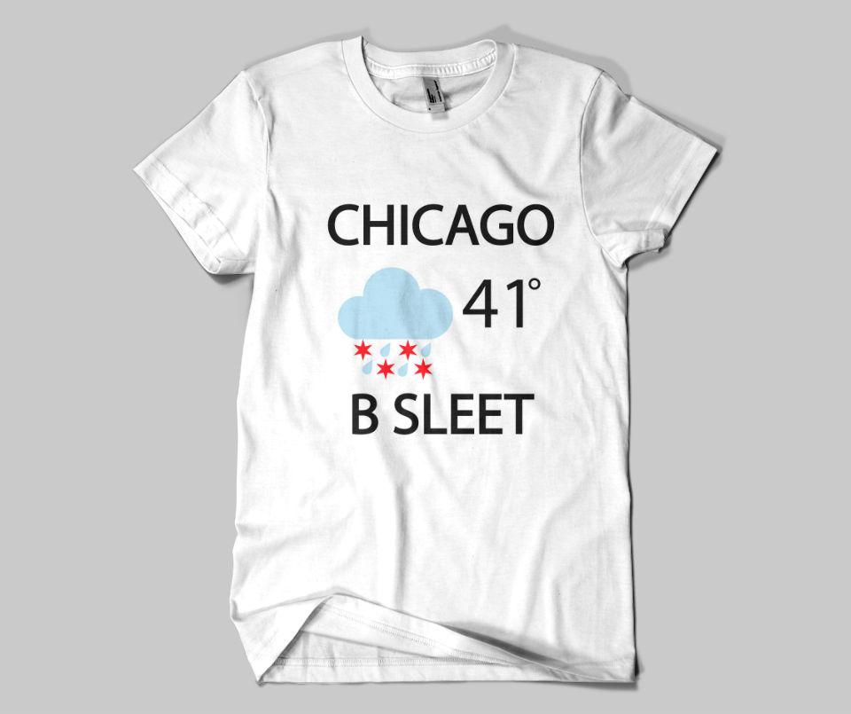 Chicago Forecast Sleet Tee
